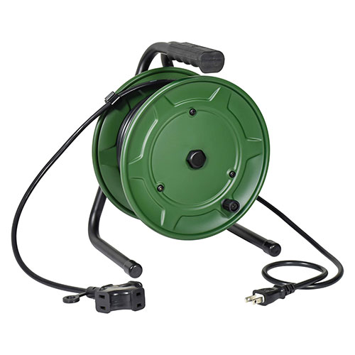 日動工業 コードリール 100V 屋内用 アース無し のびーる 10m コード先端にコンセント 延長コードタイ..