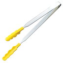 田辺金具 N抗菌耐熱カラートングスリム(大) 300mm イエロー TK-1535