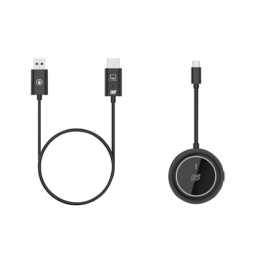 ラトックシステム ワイヤレスHDMI送受信機(USB-C to HDMI) 映像・音声をテレビに無線出力 RS-WLHD2