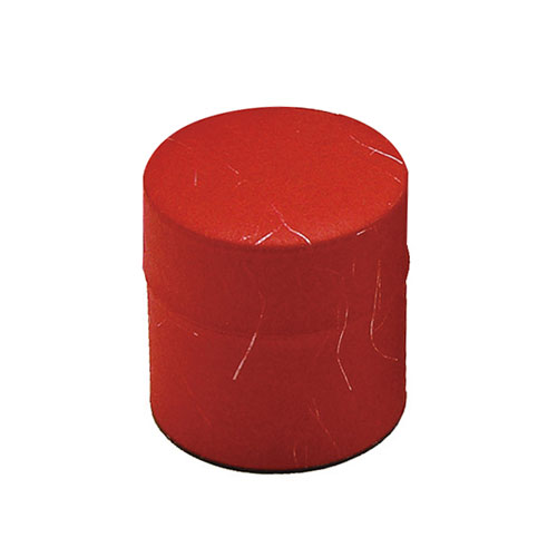 ヤマコー てまひま工房 ぽッ・かん S お茶缶にナチュラルな和紙を貼って仕上げたかわいい容器 レッド yamaco81328