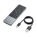 サンワサプライ Bluetoothタッチパッドリモコン プレゼンや動画視聴時に便利なカーソル・メディアキー ブラック MA-PBS325BK