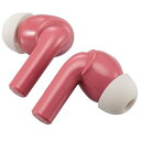 エレコム 完全ワイヤレスBluetoothヘッドホン 充電式 密閉型 ピンク LBT-TWS15PN