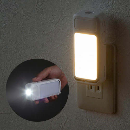 サンワサプライ 充電式LED人感明暗センサーライト LED-SL1