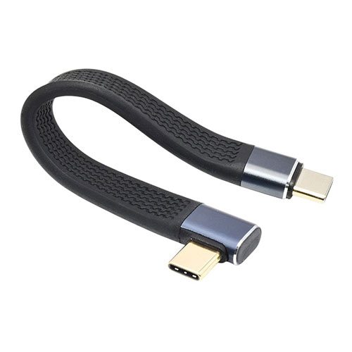 日本トラストテクノロジー TYPE-C変換ショートケーブル 直角L型FLAT 最大40Gbps転送・240W急速充電・8K対応 TCTCSC-LR-FLAT 日本トラストテクノロジー TYPE-C変換ショートケーブル 直角L型FLAT 最大40Gbps転送・240W急速充電・8K対応 TCTCSC-LR-FLAT