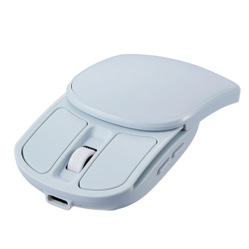 ナカバヤシ Digio 無線充電式スライド静音5ボタンBlueLEDマウス ミント MUS-RKF235MT