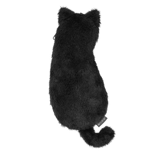 ナカバヤシ ねこのせ マルチポーチM 黒ネコ 「ねこの背」と「ねこ乗せ」をモチーフにした癒しねこマル..