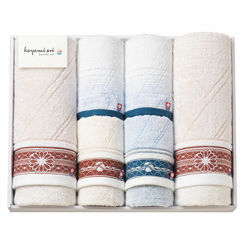 koyomiori バスタオル(60×110cm)×2 フェイスタオル(33×75cm)×2 ウォッシュタオル(33×30cm)×2 KOY-10008