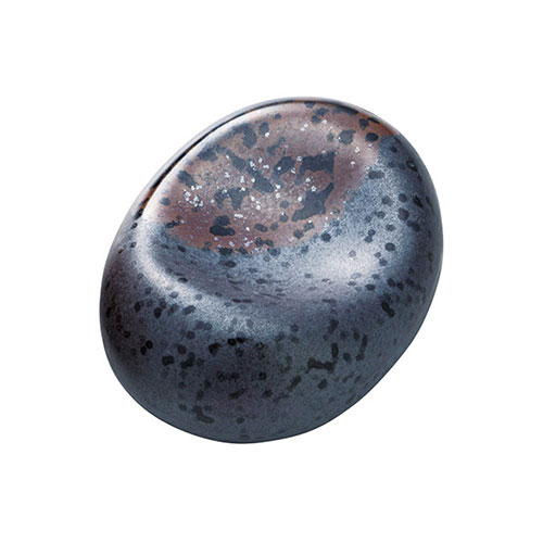 ヤマコー 用美 業務用 小判吹付箸置 ブラック yamaco15500