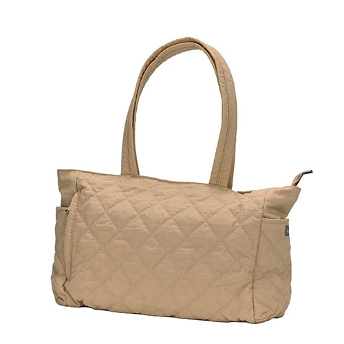 エツミ blanc カメラ トートバッグ ナチュラルな雰囲気の大きめキルティングトート M ベージュ VE-3592