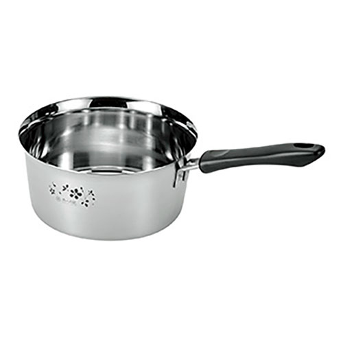 よこやま 燕人の匠 桜吟 そそぎやすい鍋18cm 日本の美の象徴・桜をモチーフにした品の良いデザイン ETS-300