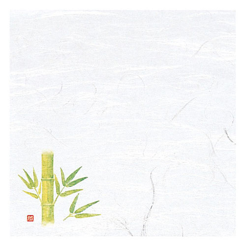 【100枚入×5セット】 ヤマコー 用美 業務用 4寸雲竜敷紙 笹竹 yamaco65109X5