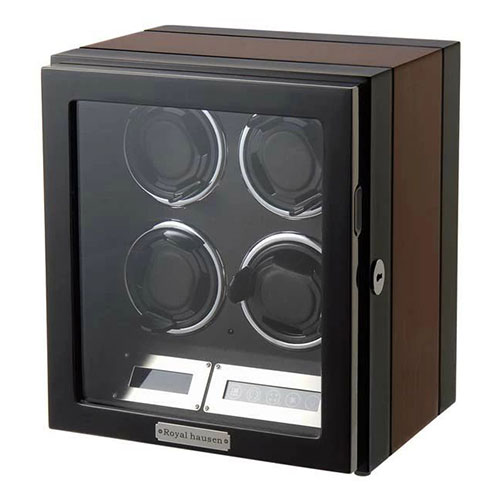 Royal hausen ロイヤルハウゼン ワインディングマシーン ワインダー 4本巻き上げ 液晶パネル リモコン付 GC03-Q21EB