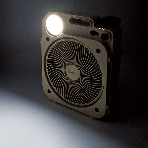 EMBL 楽天市場店のComfort+ 充電式薄型送風扇 Air Force Fan モスグリーン 【USBケーブル付属】 22642710｜アングル2