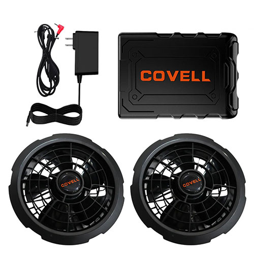 G.B.Z COVELL 空調冷風ベスト用 36Vバッテリーファンセット 猛暑・熱中症対策 ブラック 36V02-FSZ
