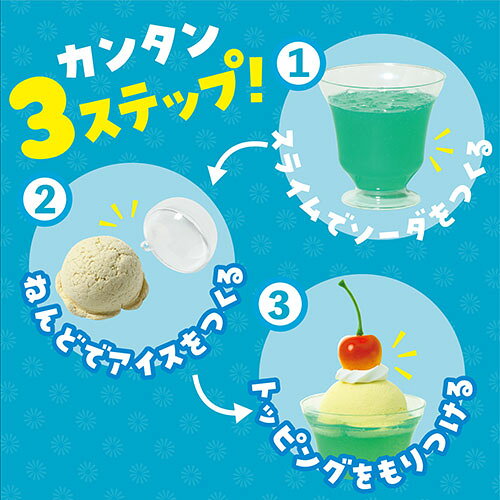 ARTEC 食品サンプルをつくろう!シュワシュワクリームソーダキット カップ・さくらんぼ・絵の具もついているオールワンキット ATC55445 3