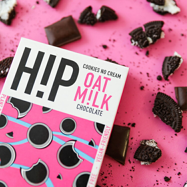 【乳製品不使用】バレンタイン ヴィーガン ミルクチョコレート クッキーアンドクリーム チョコレート ギフト プチギフト 食生活に気を付けている方に オーツミルク プラントベース ヴィーガンスイーツ | H!P CHOCOLATE（ヒップチョコレート) クッキー'NO'クリーム 70g