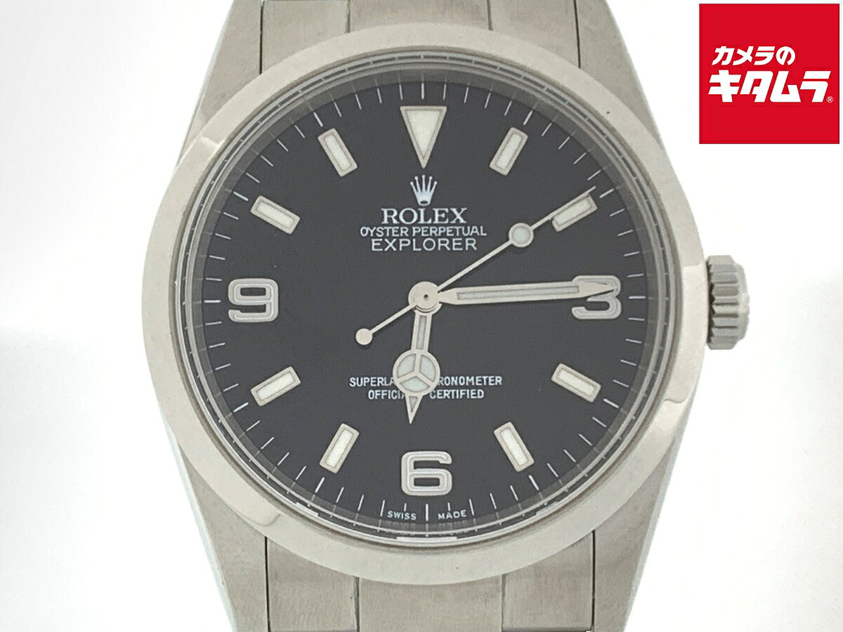 【中古】 【美品】 ロレックス(ROLEX) エクスプローラーI ブラック 114270 ステンレス 【1年保証】