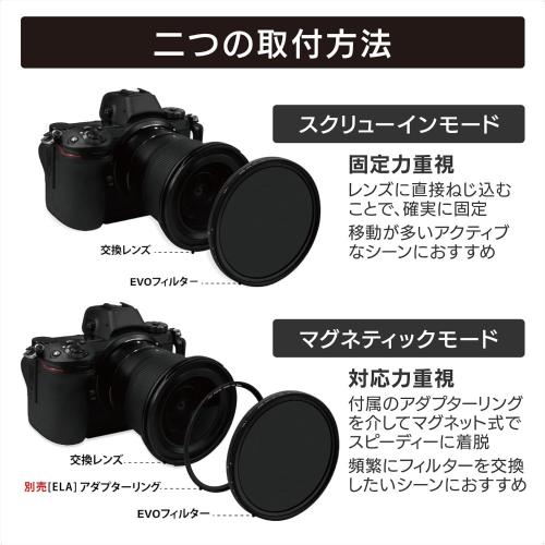 H＆Y EVO プロテクションフィルター 77mm 保護用 マグネット式ねじ込み式両対応 EUV77