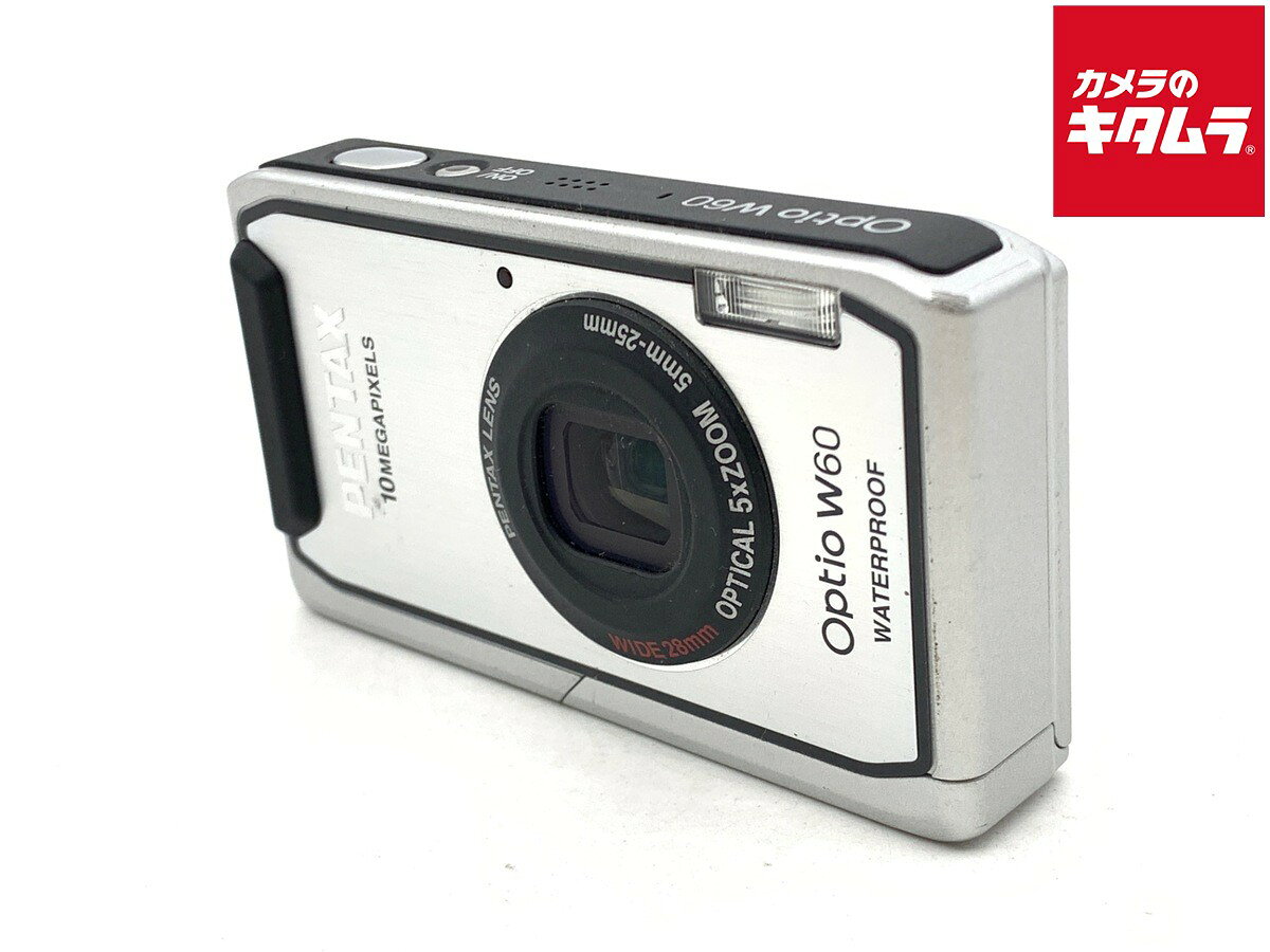 【中古】 【並品】 ペンタックス Optio W60 シルバー 【コンパクトデジタルカメラ】