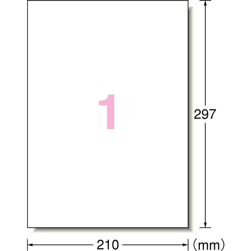 カメラのキタムラのエーワン 31047 屋外でも使えるサインラベルシール ツヤ消しフィルム A4判 ノーカット ホワイト｜アングル2