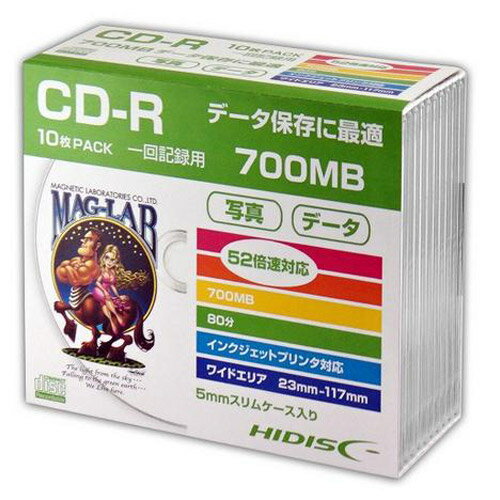 磁気研究所 HDCR80GP10SC HD データ用CD-R