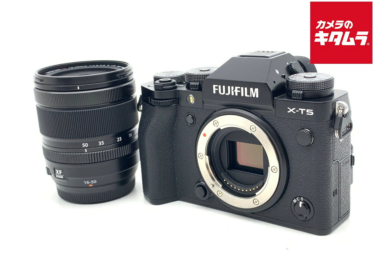 【中古】 【並品】 フジフイルム X-T5 JP XF16-50mmレンズキット ブラック 【ミラーレス一眼】 【6ヶ月保証】