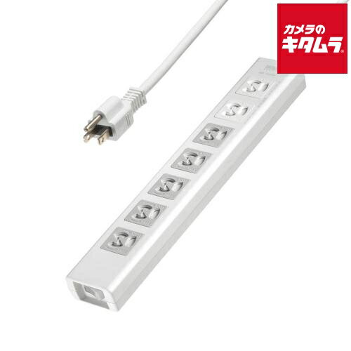 サンワサプライ TAP-F37SH-5K 抜け止めシャッタータップ（3P・7個口・5m）