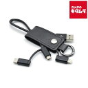 日本トラストテクノロジー KC3IN1-BK Keycase Cable 3in1 Black 《納期約1-2週間》