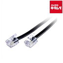 エイトワン テレホンコード ETL-110B 6極4芯 ブラック 1m