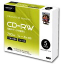 HIDISC CD-R f[^pCD-RW 700MB 1-4{ m[}v^u 5 XP[X s[t