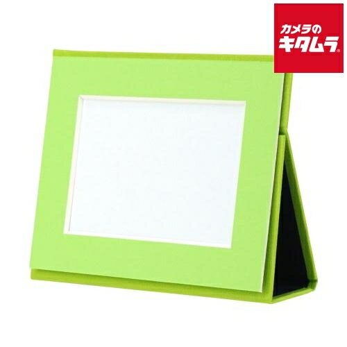万丈 ポータブルフォトフレーム L判ヨコ ライム