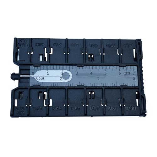 エツミ E-2409 スロット式メモリーカードケース シルバー