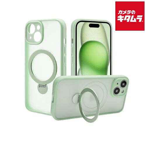 Rakuten - テレホンリース 7873IP361HPMGR ハイブリッドケース 360°回転MagSafeリング付き FRGR（iPhone 15用）