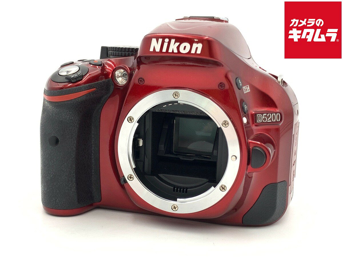 【中古】 【良品】 ニコン D5200 ボディ レッド 【デジタル一眼レフ】