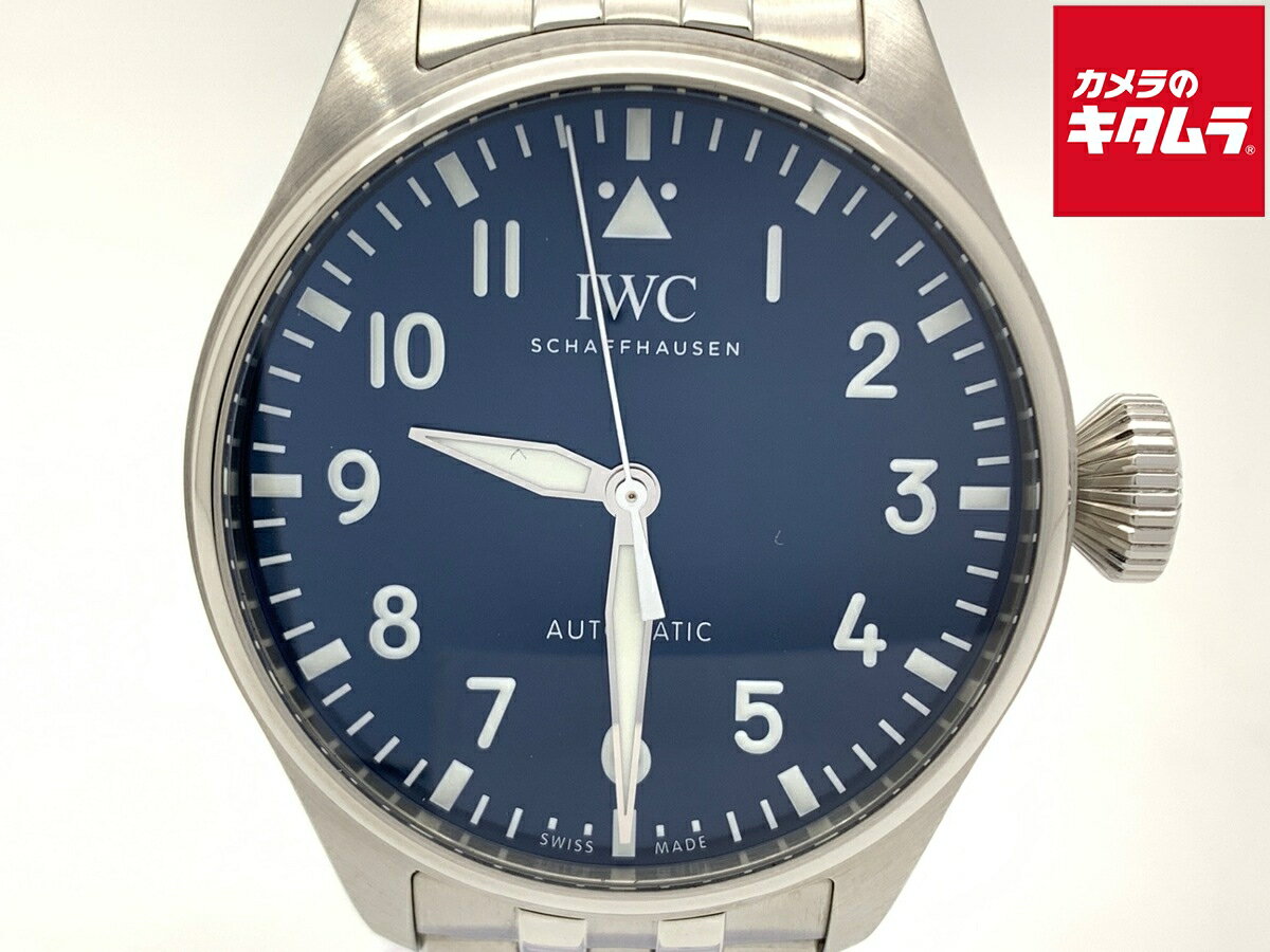 【中古】 【良品】 IWC パイロットウォッチ ビッグパイロットウォッチ ブルー IW329304  ...
