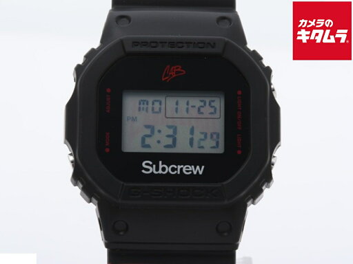 【中古】 【美品】 カシオ G-SHOCK ブラック DW-5600SSC20-1PRSSS 樹脂/ステンレススティール Subcrewコラボモデル 【1年保証】 【中古】 【美品】 カシオ G-SHOCK ブラック DW-5600SSC20-1PRSSS 樹脂/ステンレススティール Subcrewコラボモデル 【1年保証】