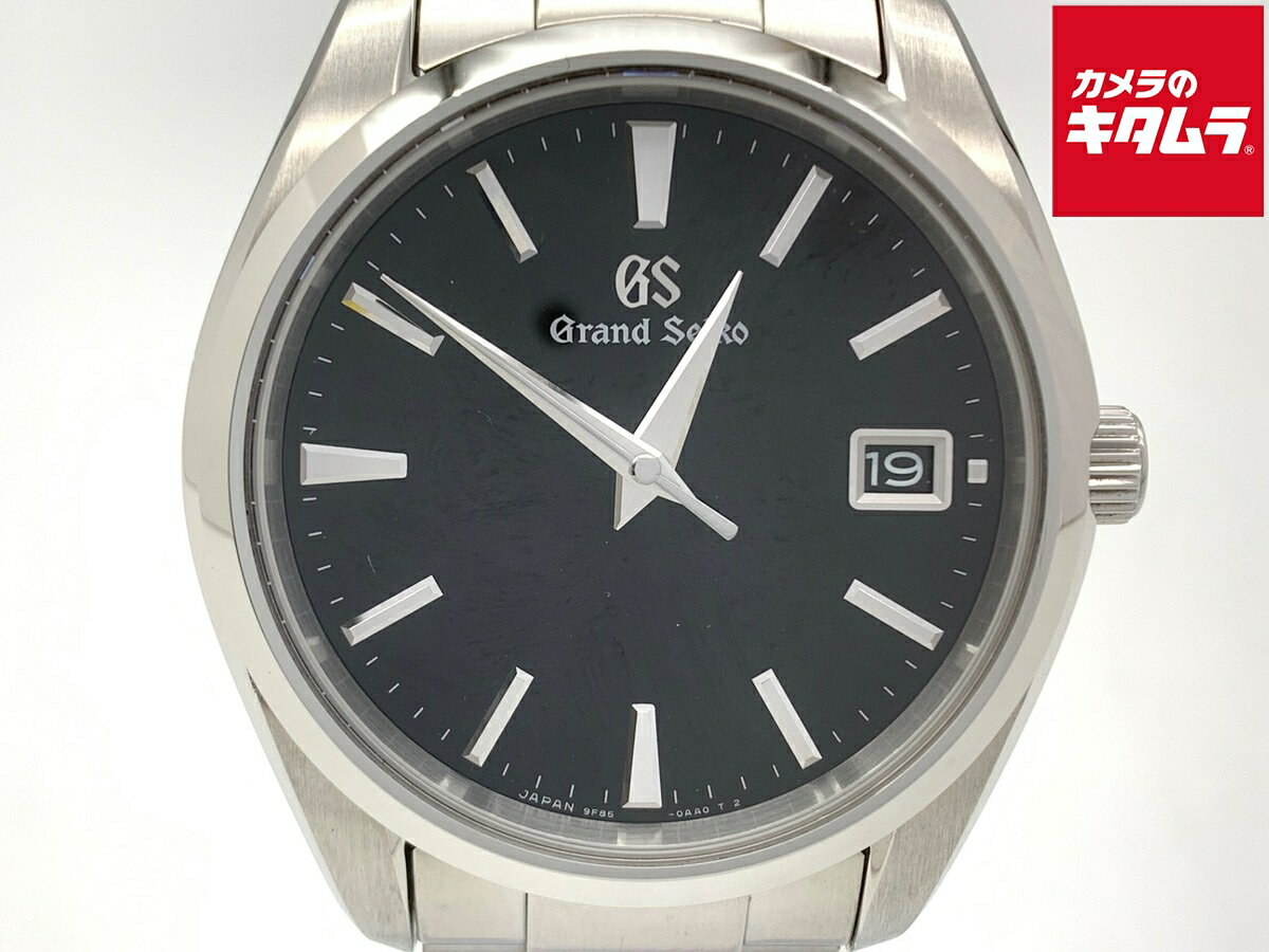 【中古】 【美品】 グランドセイコー クォーツ ブラック SBGP011/9F85-0AC0 ステンレススティール 【1年保証】