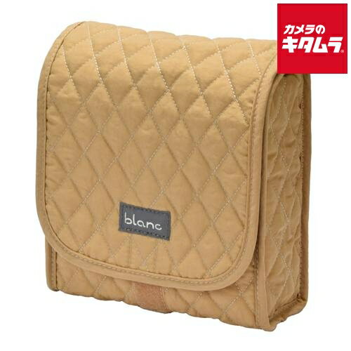 Etsumi E-3617 blanc マチ付きキルティングケース M ベージュ