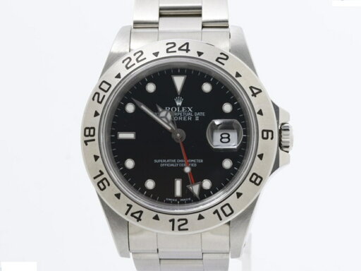 【中古】 【並品】 ロレックス(ROLEX) エクスプローラーII ブラック 16570 ステンレス 【1年保証】 【中古】 【並品】 ロレックス(ROLEX) エクスプローラーII ブラック 16570 ステンレス 【1年保証】