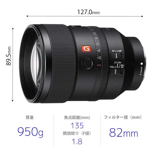 ソニー FE 135mm F1.8 GM [S...の紹介画像3