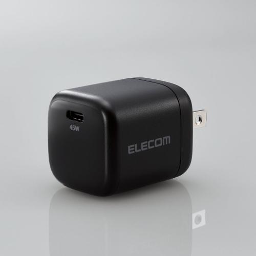 エレコム MPA-ACCP29BK USB Power Delivery 45W AC充電器 ブラック
