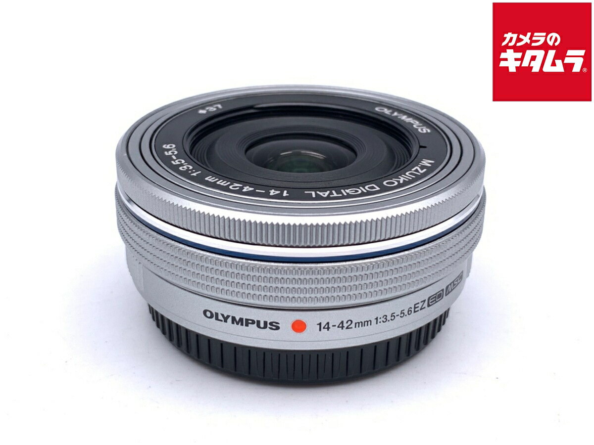 【中古】 【並品】 オリンパス M.ZUIKO DIGITAL ED 14-42mm F3.5-5.6 EZ シルバー 【交換レンズ】 【6..