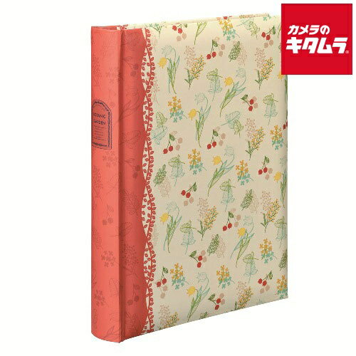 ナカバヤシ BPL-240-6-R ブック式ポケットアルバム 240枚 ボタニックガーデン レッド