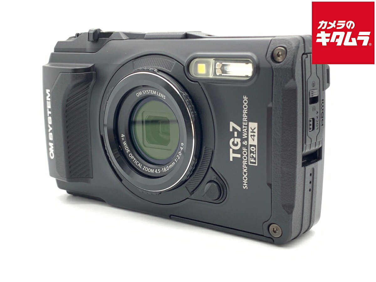 【中古】 【美品】 OM SYSTEM Tough TG-7 BLK ブラック 【コンパクトデジタル ...