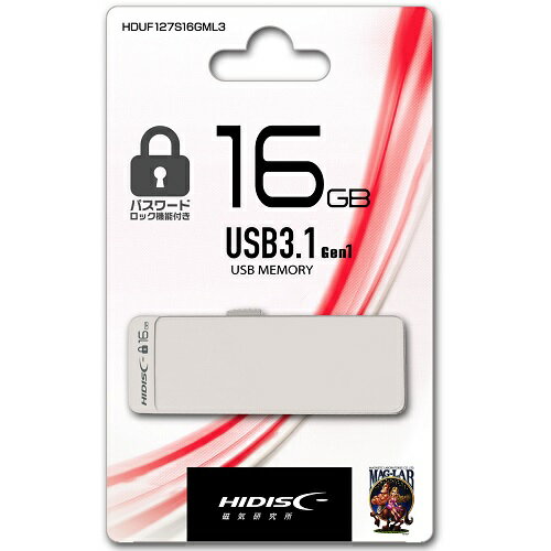 ylR|Xz HIDISC HDUF127S16GML3 USB3.1 Gen1 pX[hbN@\ttbVhCu 16GB XCh s[t