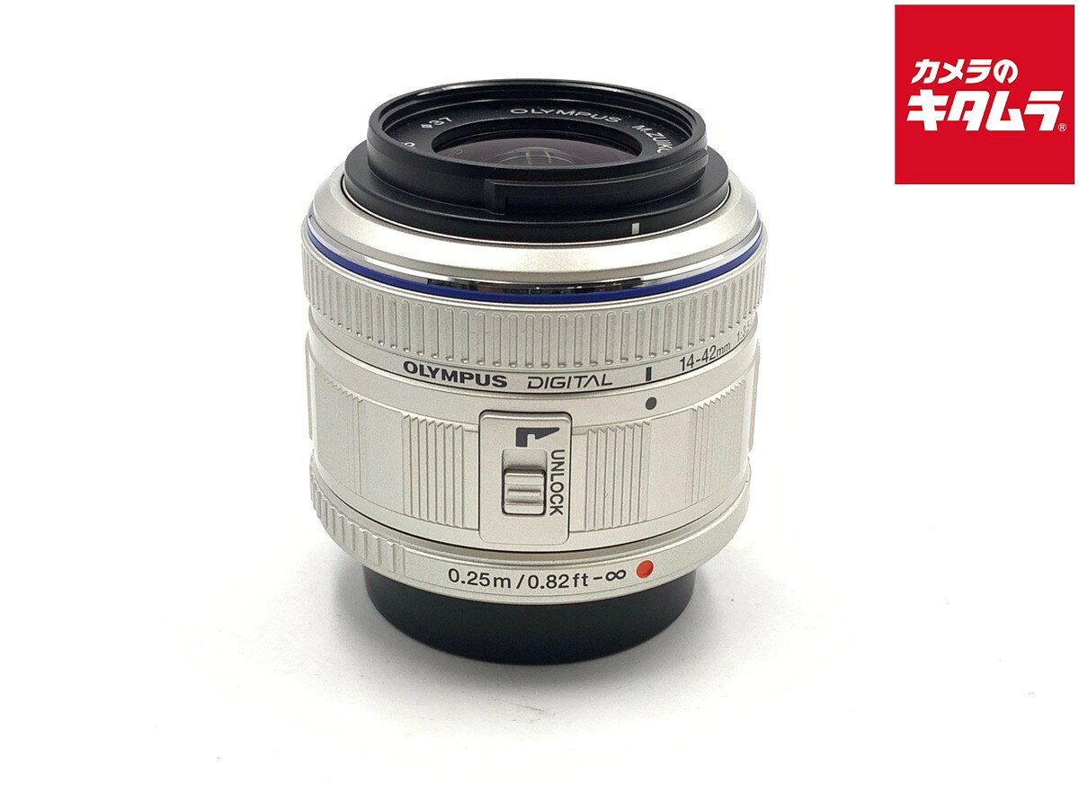 【中古】 【並品】 オリンパス M.ZUIKO DIGITAL 14-42mm F3.5-5.6 II シルバー 【交換レンズ】