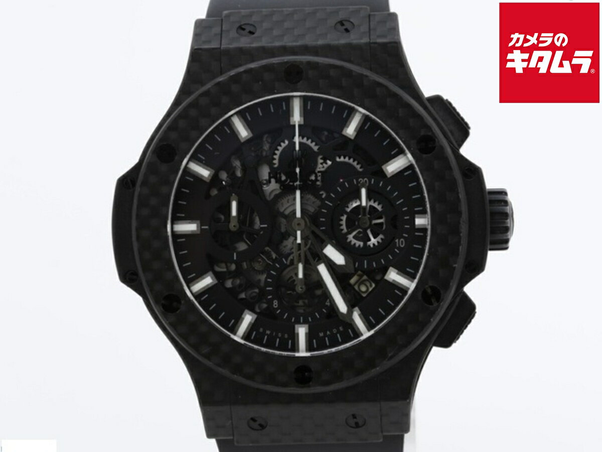 【中古】 【良品】 ウブロ ビッグバン アエロバン ブラック 311.QX.1124.RX カーボン 【1年保証】