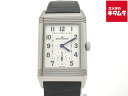 【中古】 【良品】 ジャガー・ルクルト レベルソ クラシック シルバー/ブラック Q2458422 ステンレススティール ミディアム デュオ スモールセコンド ...
