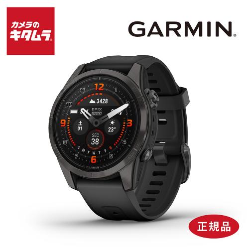 GARMIN epix Pro (Gen 2) 42mm Sapphire Ti Carbon Gray DLC / Black(Suica対応) 0100280236