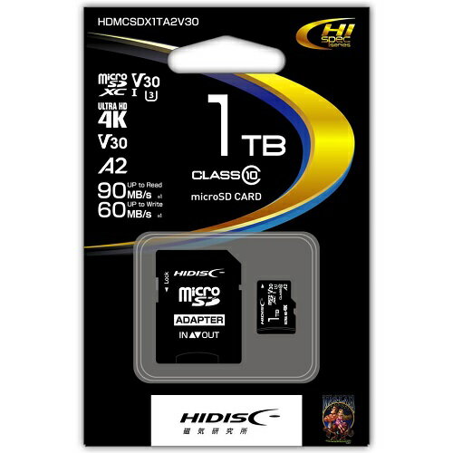 HIDISC HDMCSDX1TA2V30 microSDXCJ[h 1TB s[t